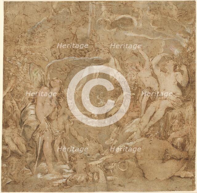 The Daughters of the Po with River Gods, 1591. Creator: Joseph Heintz the Elder.