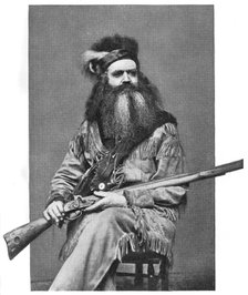 Seth Kinman, American hunter, 19th century, (1908). Artist: Unknown