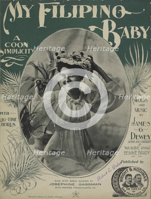 'My Filipino baby', 1899 Creator: Unknown.