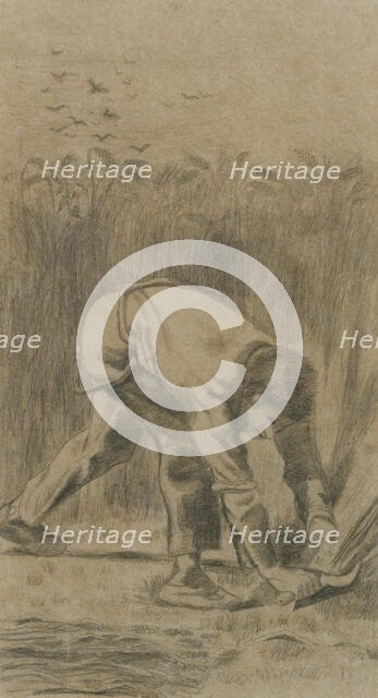 The Reaper (after Millet), 1880. Creator: Gogh, Vincent, van (1853-1890).