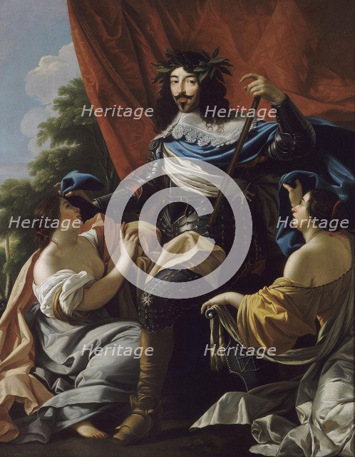 Portrait of Louis XIII of France (1601-1643). Artist: Vouet, Simon, (School)  