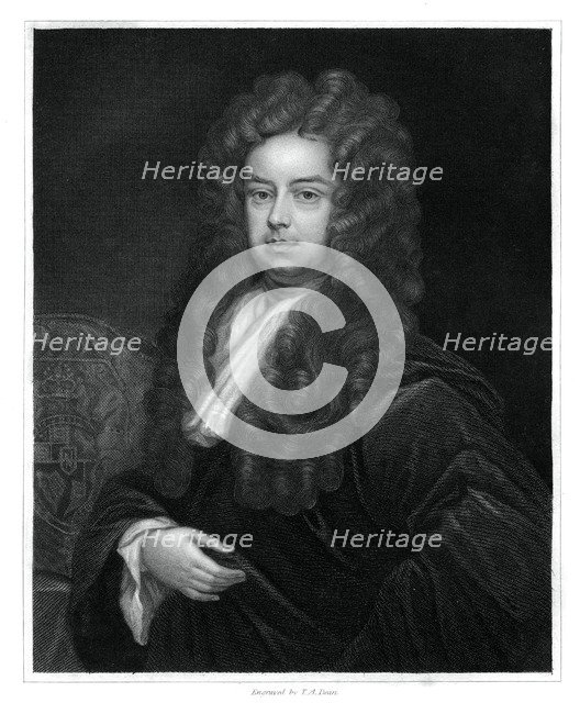 John Somers, 1st Baron Somers, Lord High Chancellor of England, (1833).Artist: TA Dean