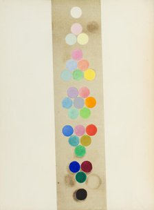 Coloured Plate representing sections at right angles with the tertiary axes of White, 1868. Creator: William Benson.