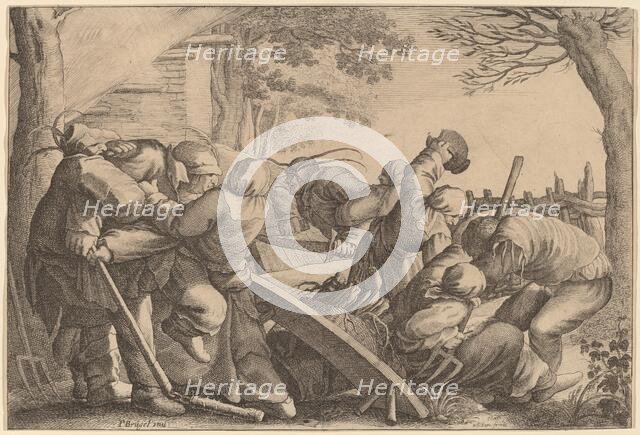 Peasant Brawl, 1646. Creator: Wenceslaus Hollar.