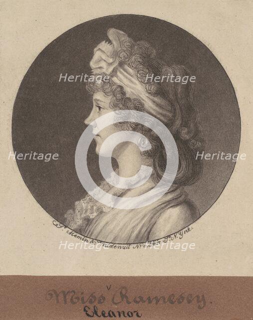 Eleanor Ramsay Fitzwilliam, 1797. Creator: Charles Balthazar Julien Févret de Saint-Mémin.