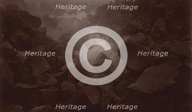 Crater of Volcano, Quetzaltenango-Guatemala, 1875. Creator: Eadweard J Muybridge.