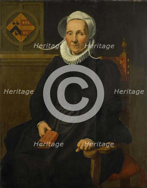 Portrait of Dirckje Tymansdr Gael, called van der Graft, Wife of Mattheus Augustijnsz Steyn, 1588. Creator: Pieter Pietersz the Younger.