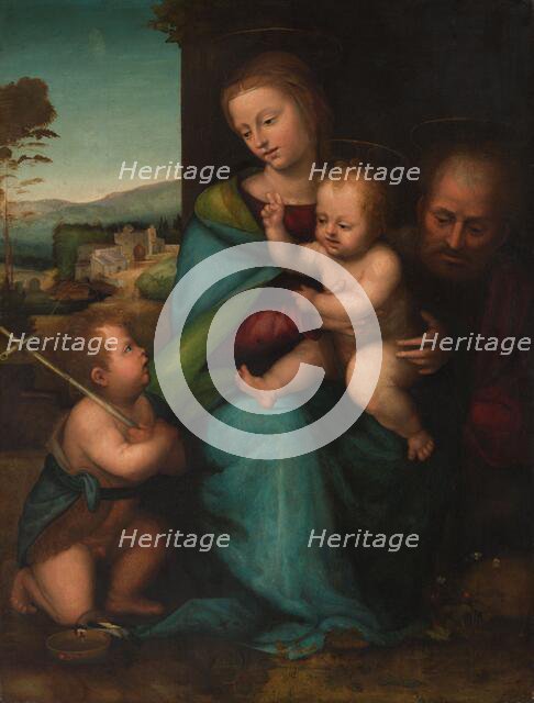 The Holy Family with the Infant John the Baptist, c.1505-c.1515. Creator: Circle of Fra Bartolommeo.