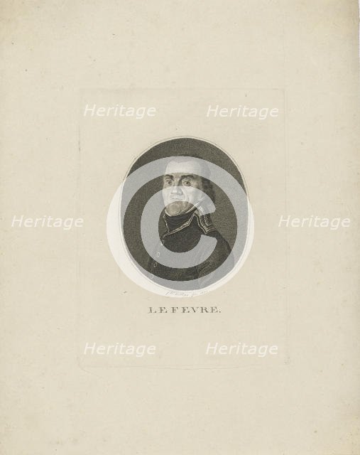 General François-Joseph Lefebvre (1755-1820), 1800. Creator: Nettling, Friedrich Wilhelm (active 1793-1824).