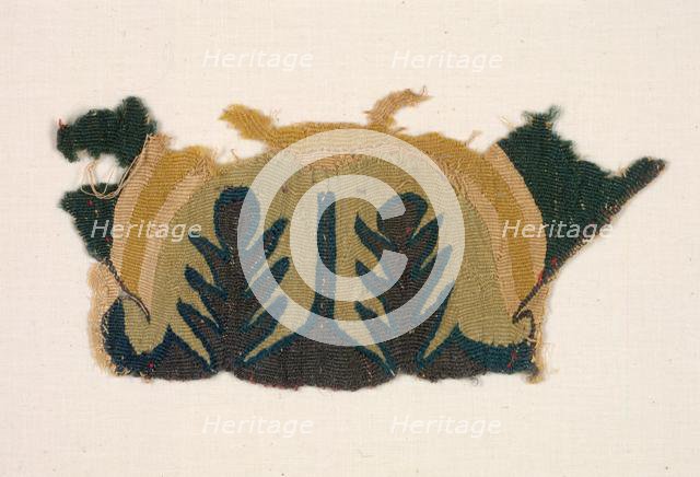 Fragment with Abstracted Leaves, 500s. Creator: Unknown.