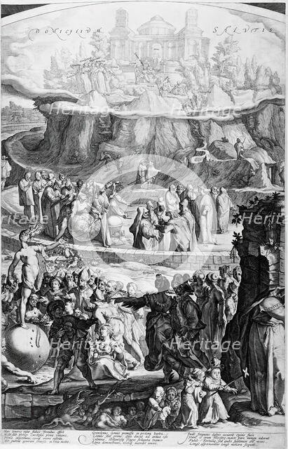 The Table of Cebes (image 3 of 4), 1592. Creator: Jacob Matham.