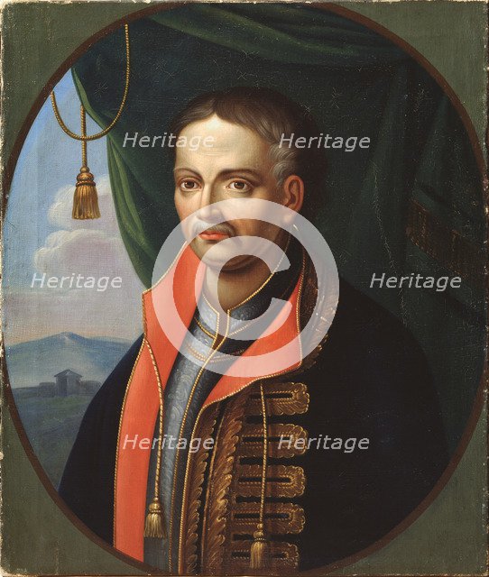 Portrait of the Hetman Ivan Mazepa (1639-1709). Artist: Zemlykov, Stepan (Early 19th century)