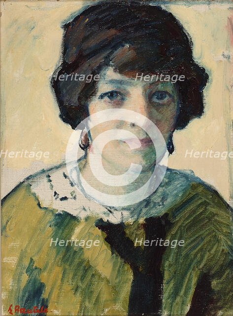 Portrait of Helmi Lindfors, 1918. Creator: Emil Rautala.