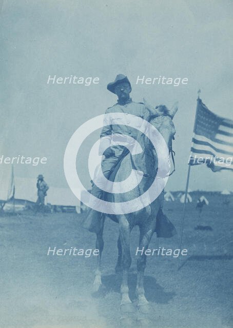 Colonel Roosevelt, Rough Riders, Montauk Point, New York, 1898. Creator: Frances Benjamin Johnston.