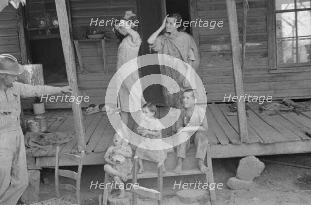 Floyd Burroughs and Tengle children, Hale County, Alabama, 1936. Creator: Walker Evans.