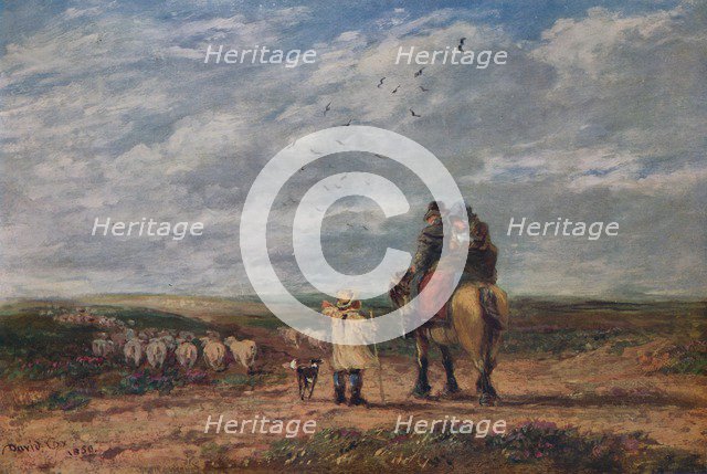 'The Cross Road', 1850. Artist: David Cox the elder.