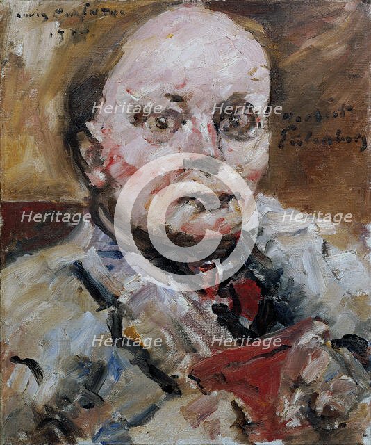 Portrait of the poet Herbert Eulenberg, 1924. Creator: Corinth, Lovis (1858-1925).