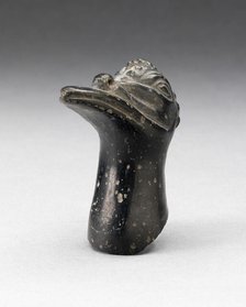 Fragment from a Blackware Vessel in the Form of a Crested Bird Head, A.D. 1000/1400. Creator: Unknown.