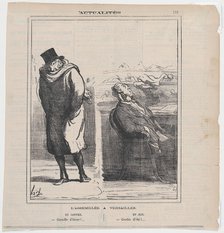 L'Assemblée à Versailles, 1872. Creator: Honore Daumier.