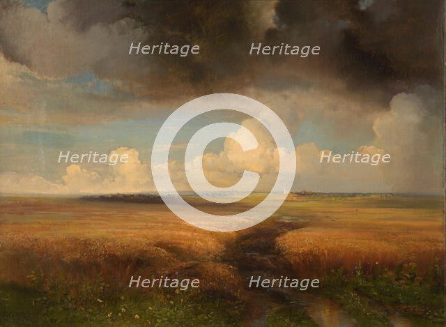 Rye field, 1881. Creator: Savrasov, Alexei Kondratyevich (1830-1897).