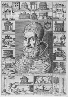 Portrait of Sixtus V, ca. 1589., ca. 1589. Creator: Nicolaus van Aelst.