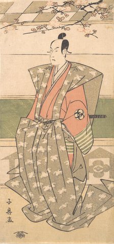 The Actor Bando Mitsugoro II in Ceremonial Robes with Kamishimo, 1751-1788. Creator: Eishosai Choki.