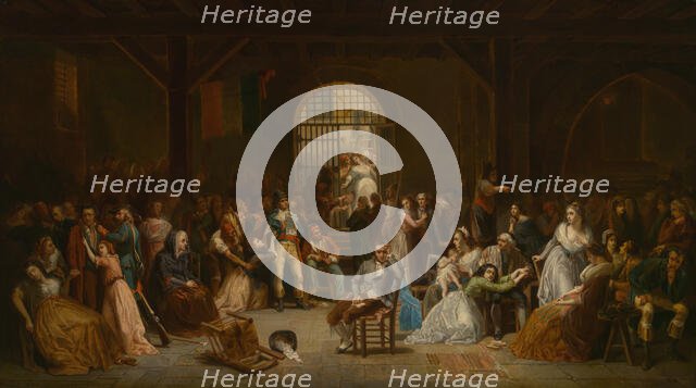 The Roll Call of the Last Victims of the Terror, c. 1850. Creator: Charles Louis Müller.