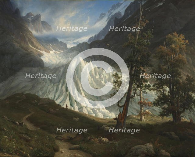 The Grindelwald Glacier, 1838. Creator: Thomas Fearnley.