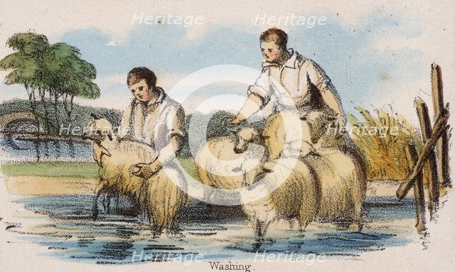 'Washing', c1845. Artist: Robert Kent Thomas 