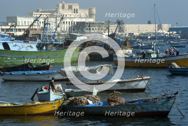 Fort and Harbour, Alexandria, Egypt, 2007. Creator: Ethel Davies.