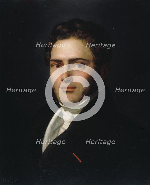Portrait of Saint-Amand Bazard (1791-1832) , 1821. Creator: Scheffer, Henry (1798-1862).