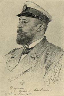 The captain of the 'Kaiser Wilhelm II', 1898.  Creator: Christian Wilhelm Allers.