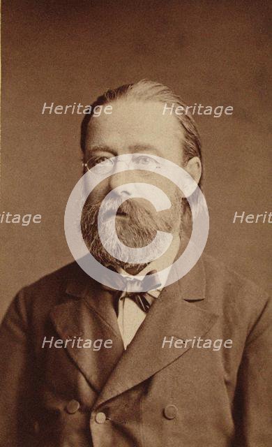 Portrait of the composer Bedrich Smetana, 1878. Creator: Photo studio J. Mulac, Prague  .