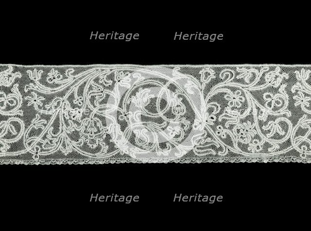 Flounce (Possibly From an Alb), Italy, 1701/50. Creator: Unknown.