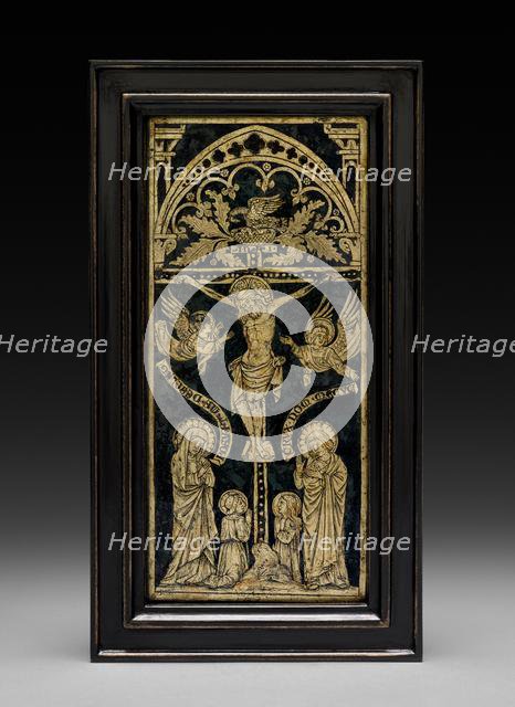 Plaque: The Crucifixion with Angels and Saints, c. 1400-1425. Creator: Unknown.