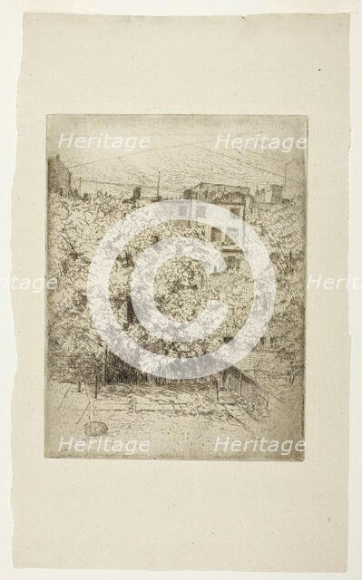 My Back Yard, 1890. Creator: Julian Alden Weir.