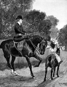 "Her Protector", by R. C. Woodville, 1890.  Creator: P Naumann.