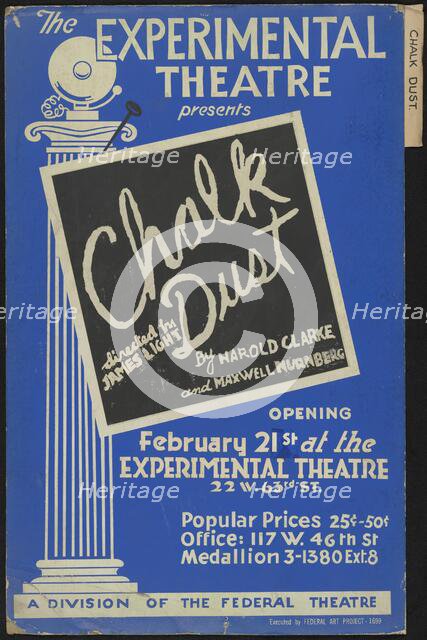 Chalk Dust, New York, [1936]. Creator: Unknown.