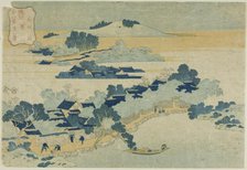 Bamboo Grove at Kume Village (Kumemura no chikuri), from the series “Eight Views of..., Japan, 1832. Creator: Hokusai.