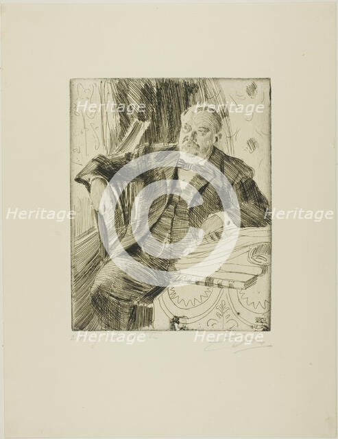 Grover Cleveland I, 1899. Creator: Anders Leonard Zorn.