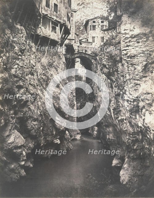 Pont en Royans, ca. 1859. Creator: Edouard Baldus.