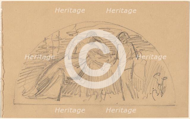 Study for a Lunette, 1890/1897. Creator: Charles Sprague Pearce.