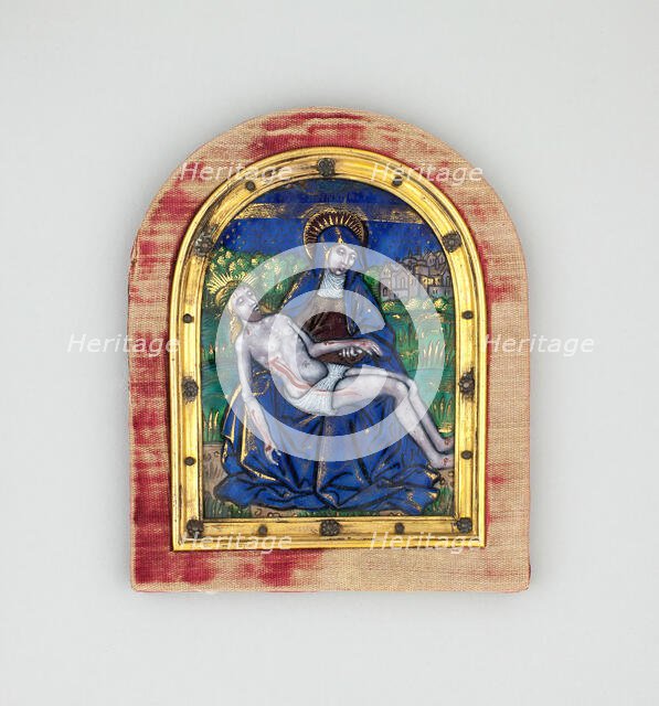 Pietà, Limoges, early 16th century. Creators: Pénicaud Workshop, Jesus Christ.