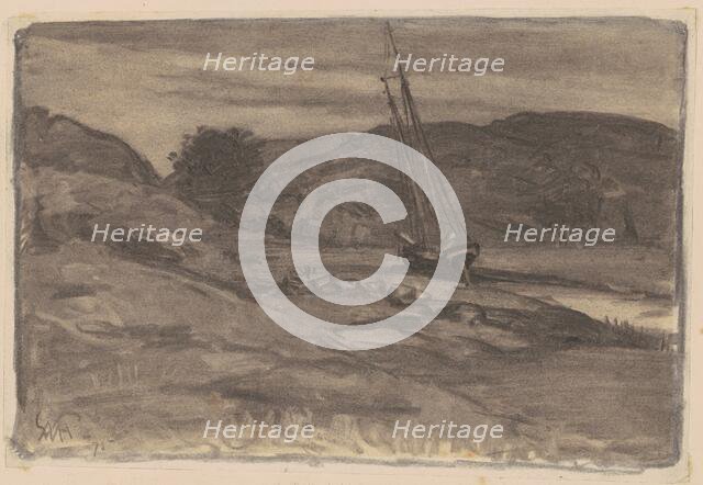 Stranded, 1875. Creator: William Morris Hunt.