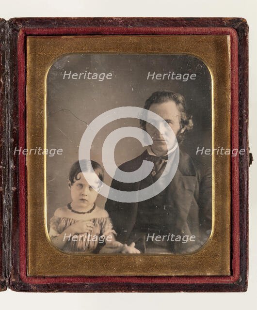 Untitled (Portrait of a Man and a Child), between 1850 and 1860. Creator: Unknown.
