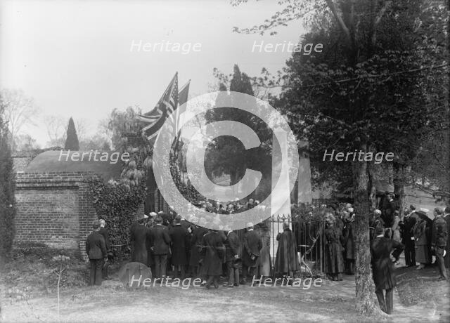 Allied Commission To U.S. At Mount Vernon: Groups At Tomb of Washington, 1917. Creator: Harris & Ewing.