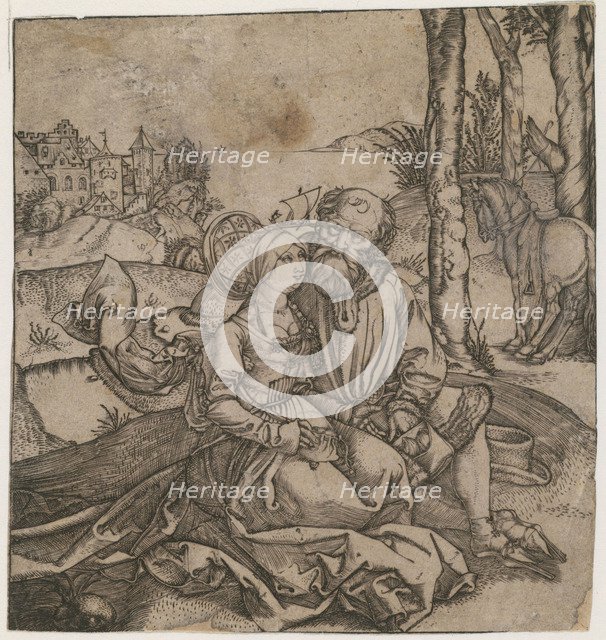 The ill-assorted Couple, c. 1495. Artist: Dürer, Albrecht (1471-1528)