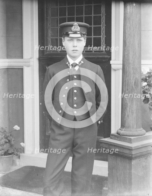 Prince Edward at the Royal Naval College, Osborne, Isle of Wight, c1909.  Creator: Kirk & Sons of Cowes.