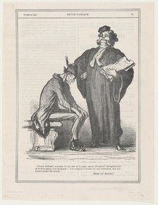 Citoyen Bertrand, mon ami, tu me fais de la peine, parole d'honneur!, 1871.  Creator: Honore Daumier.