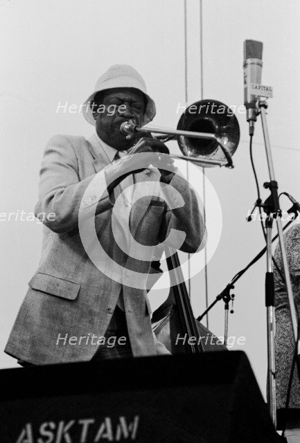 Al Grey, Capital Jazz Festival, Knebworth, Herts, July 1982. Artist: Brian O'Connor.